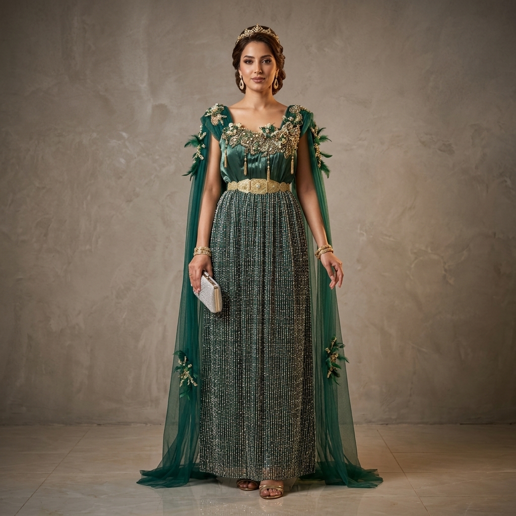 Blouza Émeraude Majestueuse