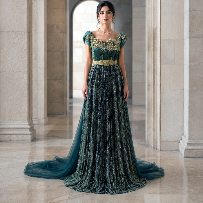 Blouza Émeraude Majestueuse